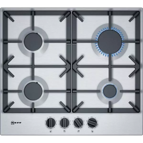 Neff T26DS49N0 plaque Acier inoxydable Intégré 60 cm Gaz 4 zone(s)