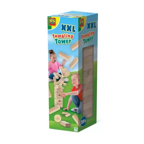 SES Creative Tour d'empilage en bois XXL