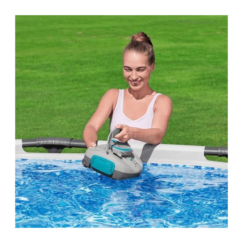 Robot piscine autonome rechargeable Bestway Jade - 15m²