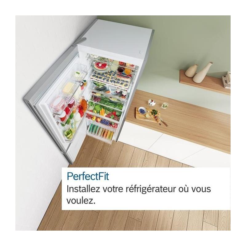 Réfrigérateur combiné BOSCH KGN39AIBT SER6 - No Frost - 363 L - inox