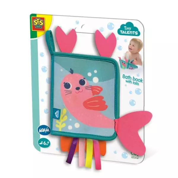 SES Creative Tiny Talents Livre pour le bain avec queues