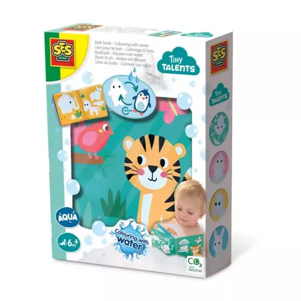 Livre pour le bain - Coloriage a l'eau - SES CREATIVE