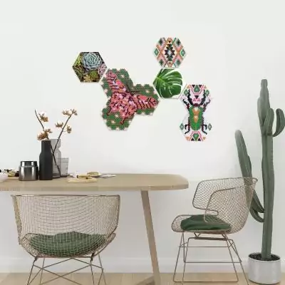 SES Creative Beedz Art - Hex tiles botanique
