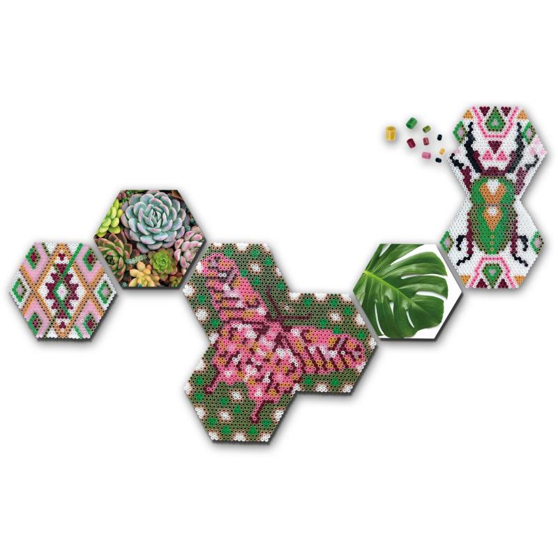 SES Creative Beedz Art - Hex tiles botanique