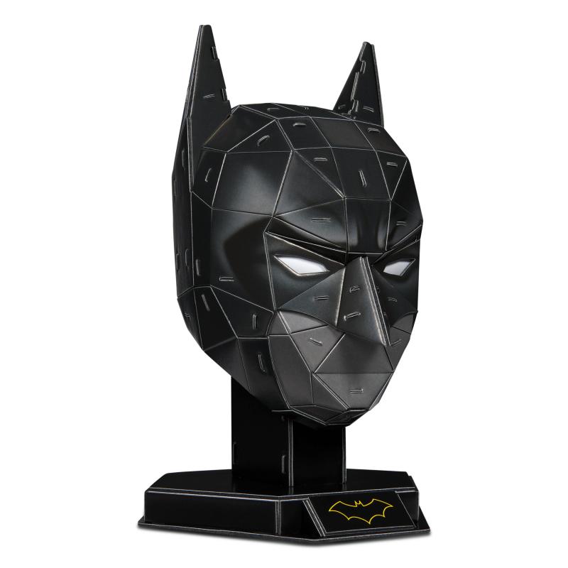 4D BUILD - Puzzle 3D DC Comics - Maquette Batman 90 Pièces - Masque De Batman Inspiré de la Saga - Puzzle Adulte - Jeu de