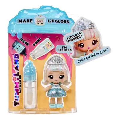 MGA Entertainment Yummiland Lipgloss Doll- Callie Birthday Cake