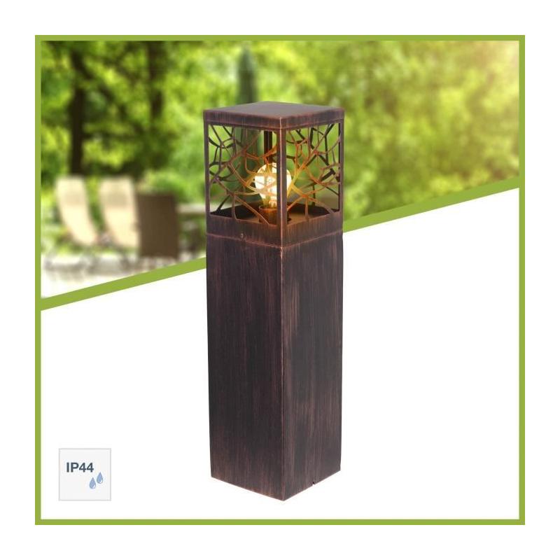 Borne extérieure WHITNEY BRILLIANT rouille - métal/plastique E27 1x52W