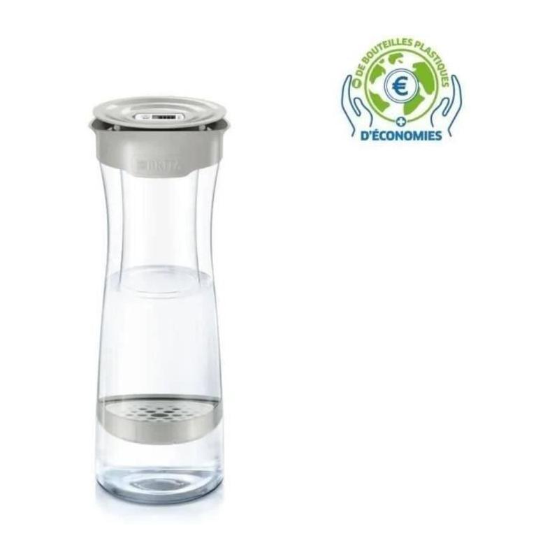 Bouteille filtrante Brita Blanc Graphite - 1 filtre MicroDisc