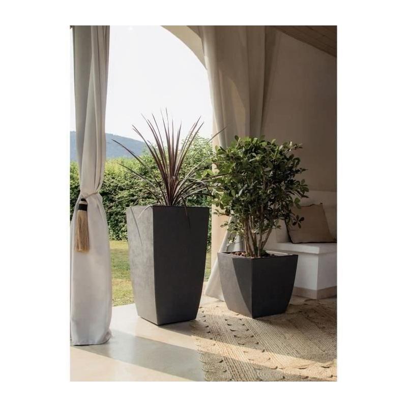 Bac a fleurs DIVA BASALT Gris anthracite 42 L - EDA