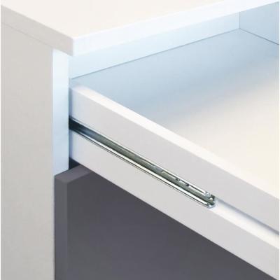 Caisson bas cuisine 80 cm avec plan de travail - Gris Brillant