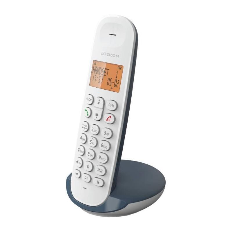 Téléphone fixe sans fil LOGICOM DECT ILOA 150 SOLO - Ardoise