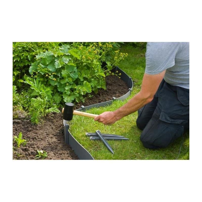Piquets pour bordures de jardin - Lot de 10 - NATURE
