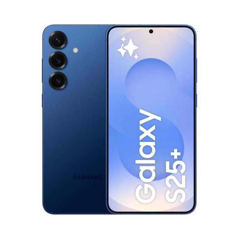 Samsung Galaxy S25 Plus AI Smartphone 256 Go Bleu nuit - Compact et performant