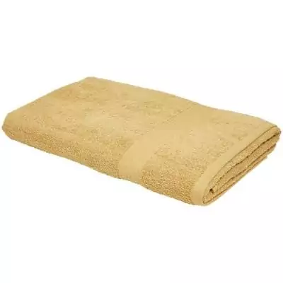 Drap de bain 100% coton ocre 90x150 cm