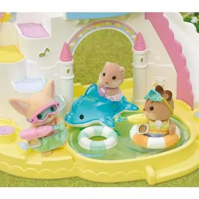 Sylvanian Families Le trio des bébés à la piscine
