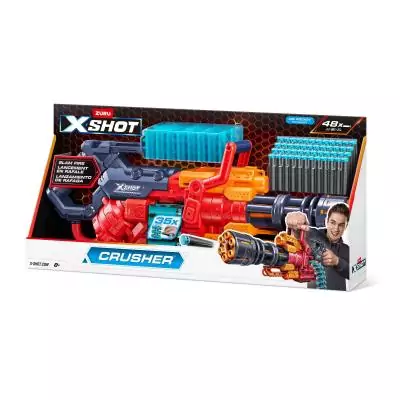 XSHOT Fusil à fléchettes en mousse Crusher Excel (48 fléchettes) ZURU
