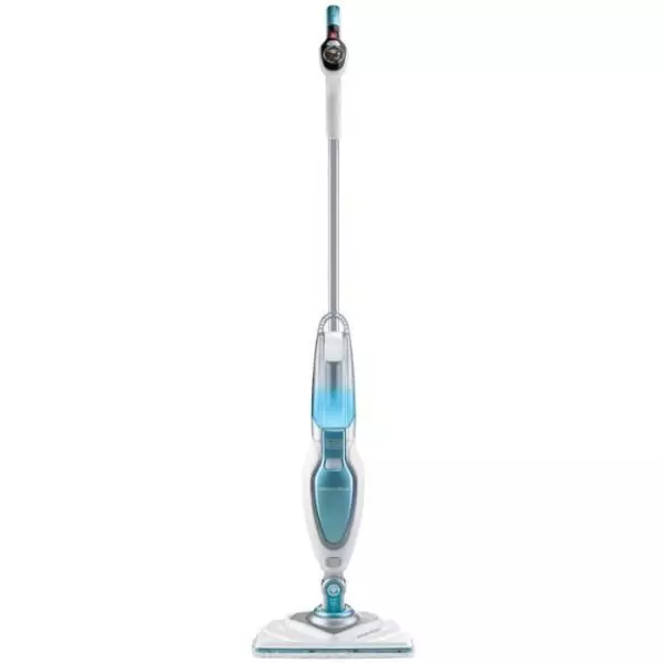BLACK & DECKER FSM1630-QS - Balai vapeur Tete delta - 1600 W - 4 accessoires - Blanc / Bleu