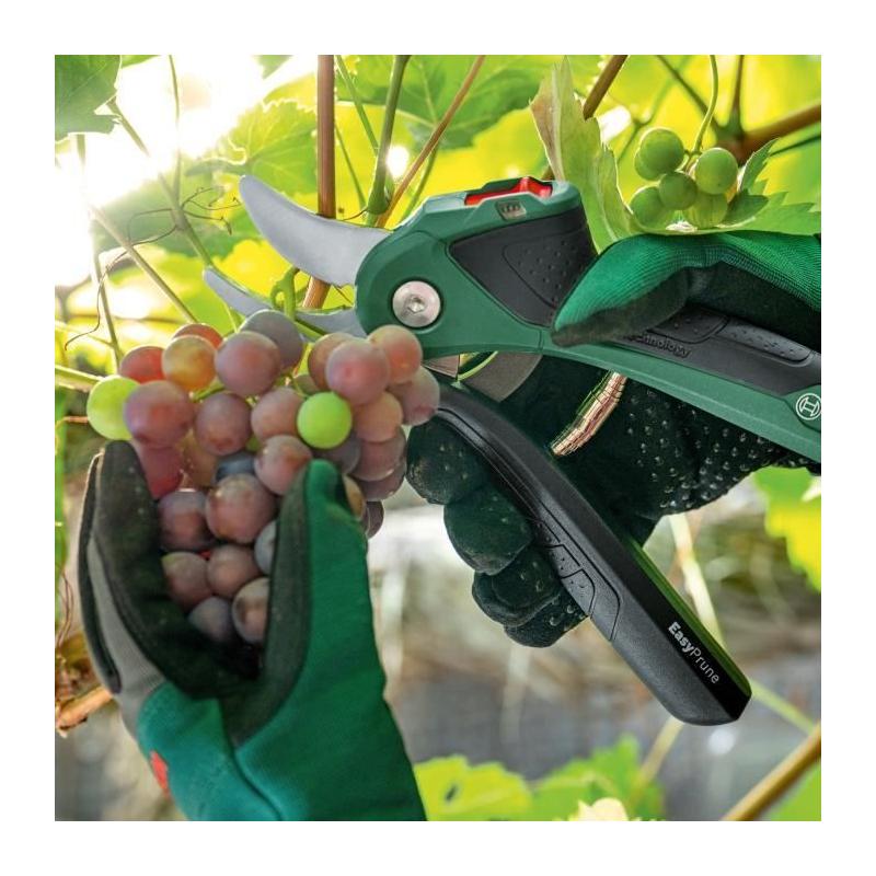 Sécateur EasyPrune sans fil Bosch - Vert - Technologie Power Assist