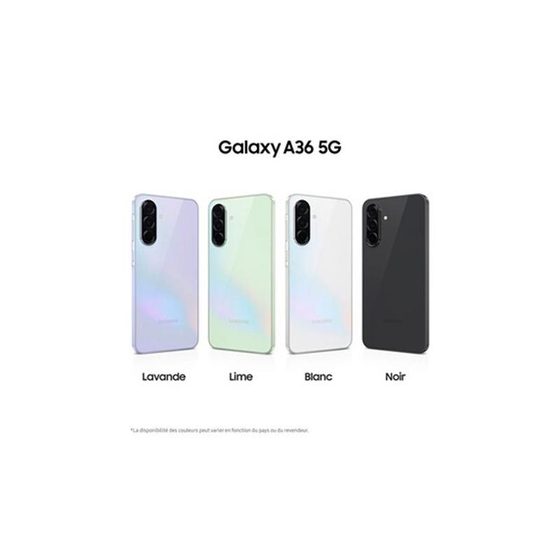 Smartphone Samsung Galaxy A36 6,7 5G Nano SIM 128 Go Noir - Compact et performant