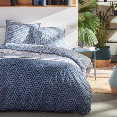 Parure de couette TODAY - Sunshine - 220x240cm - Imprimée - Coton 57 fils