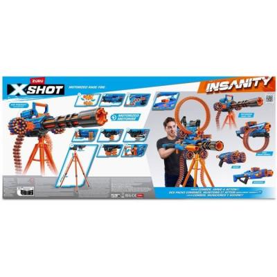 Blaster motorisé X-SHOT Rage Fire - 40 fléchettes - Portée 27m