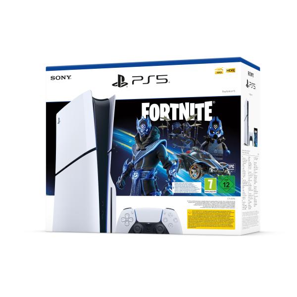 Sony Playstation 5 Slim Fortnite 1 To Wifi Noir, Blanc