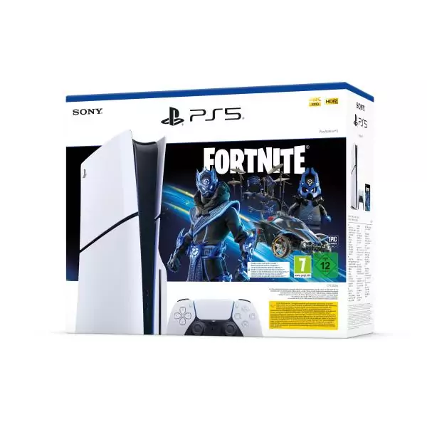 Sony Playstation 5 Slim Fortnite 1 To Wifi Noir, Blanc