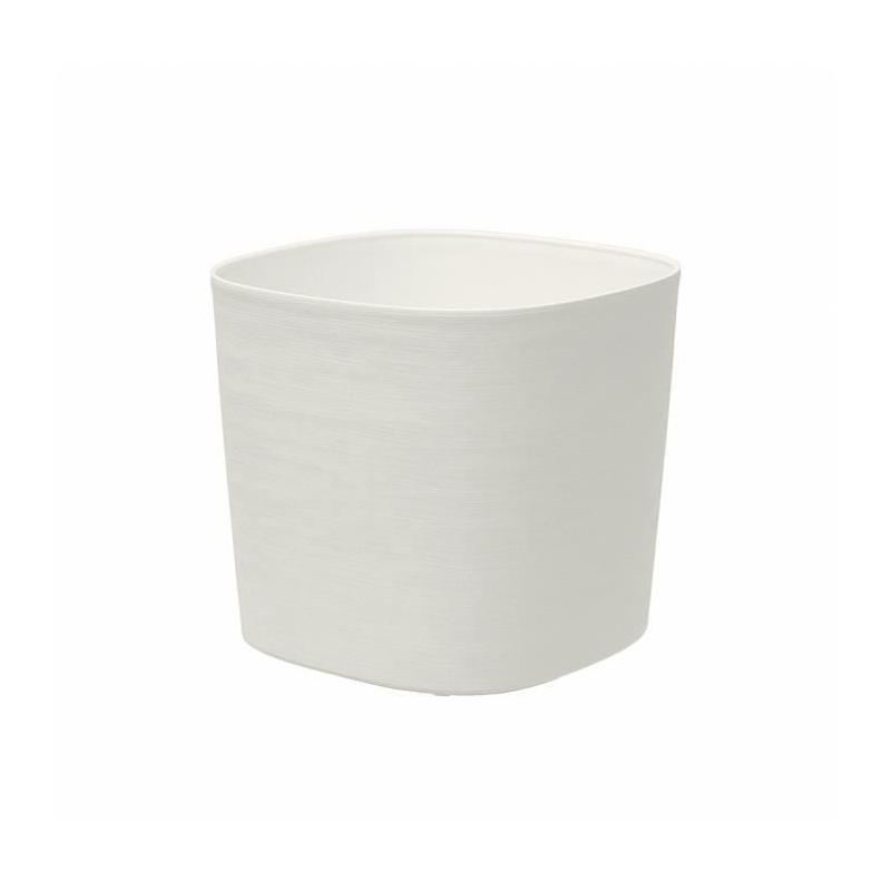 Pot avec réserve d'eau - GARDEN ID Respect - Blanc 25 x 25 cm - 100% recyclable