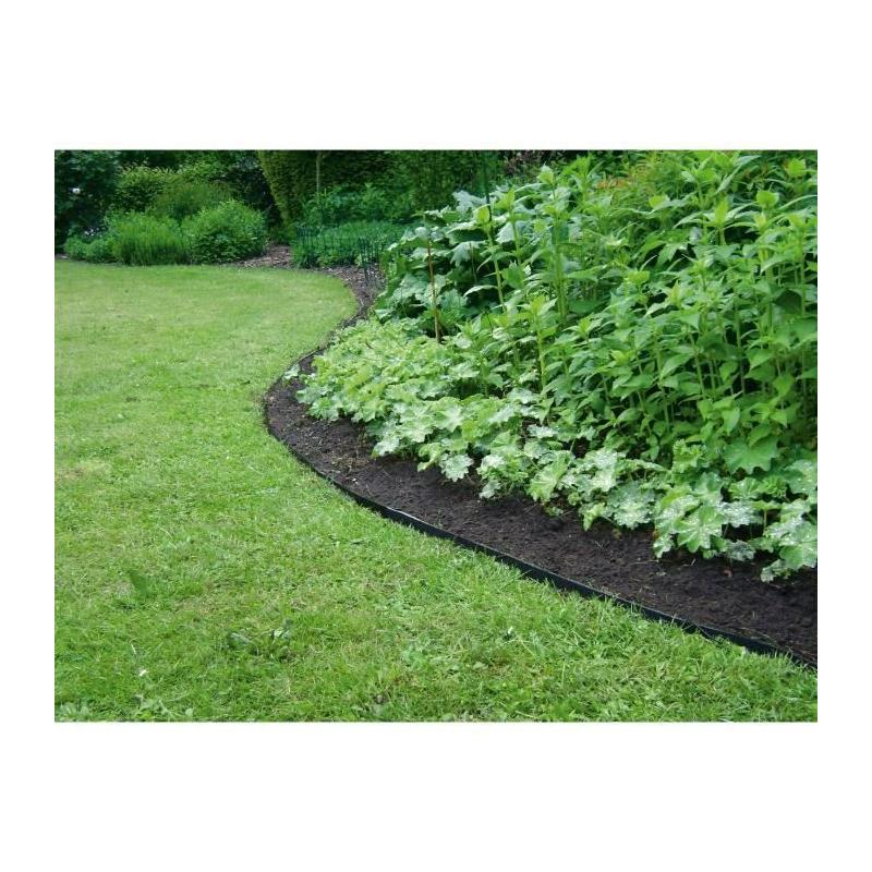 Bordure de jardin en caoutchouc recyclé - GARDEN ID Eco Border 5m H10cm - Indestructible et Flexible