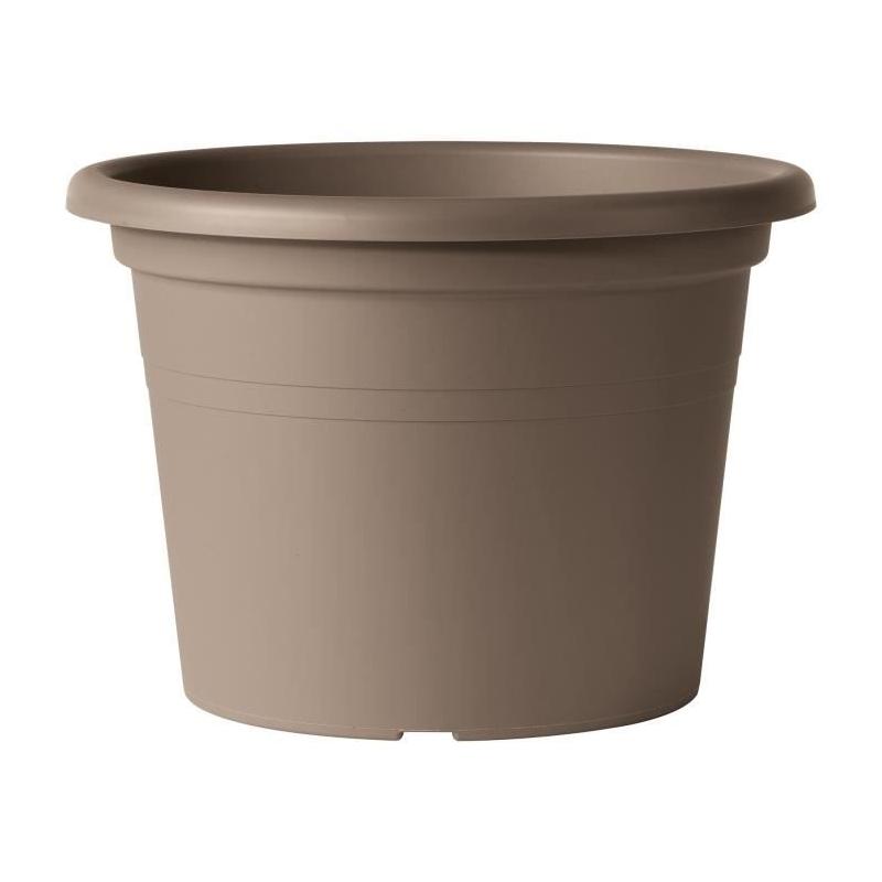 Pot de fleurs rond Day R camel - Taupe - 60cm