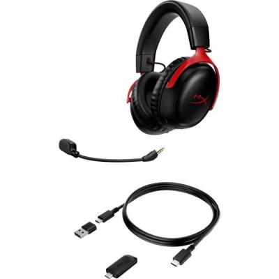 Casque Gamer Sans Fil HyperX Cloud III Noir/Rouge - Pour PC & Console