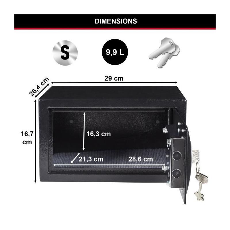 Coffre-fort à clé Master Lock X031ML - Noir - Protection pour objets de valeur