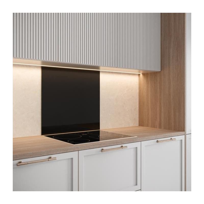 Credence Noir Mat en Verre - Saint Gobain - 70x60 cm