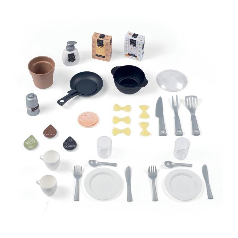 Cuisine enfant Smoby Loft 32 accessoires, design industriel • dès 3 ans