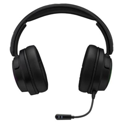 Casque Gamer sans fil The G-Lab KORP IRIDIUM - Microphone RGB - Noir