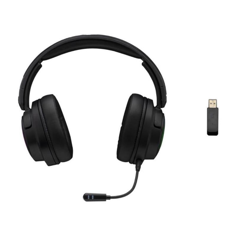 Casque Gamer sans fil The G-Lab KORP IRIDIUM - Microphone RGB - Noir