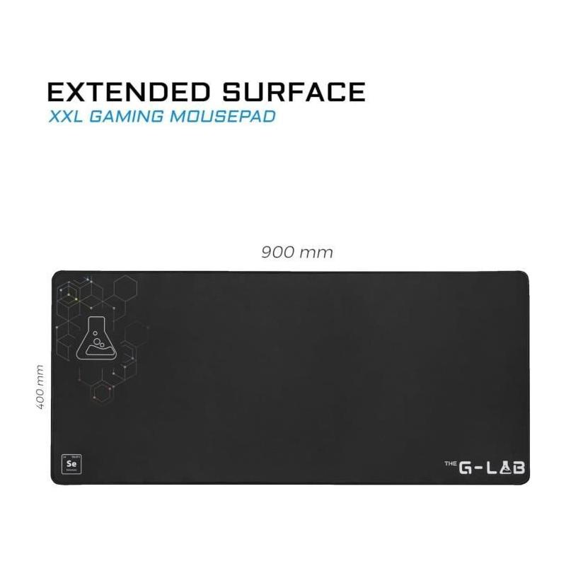Tapis de Souris XXL The G-Lab PAD SELENIUM Noir - 900x400x4mm