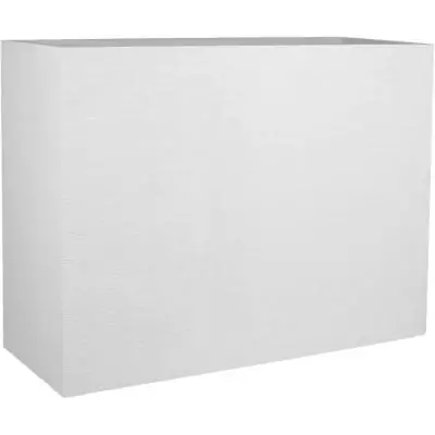 Bac à fleurs Muret Loft Graphit 46L Blanc cérusé - Fabriqué en France