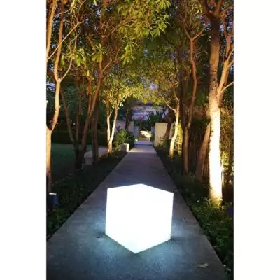 Lumisky Carry W40: Cube lumineux filaire pour extérieur LED - Blanc