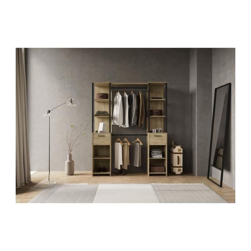 Kit dressing GARY Chene Kronberg/Noir mat - 159,8 x 49,5 x 200,3 cm - DEMEYERE