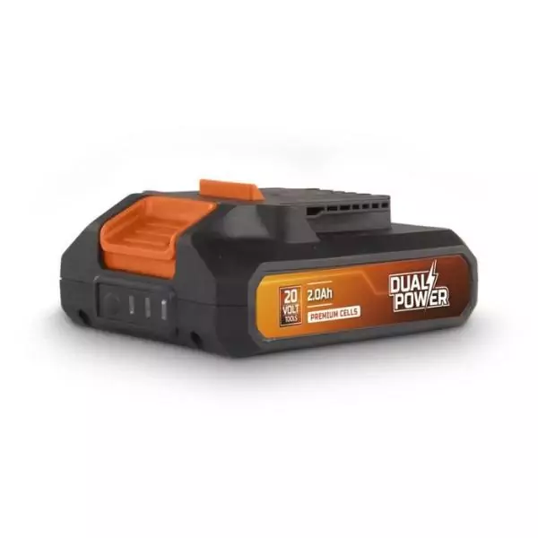 Batterie Dual Power POWDP9021 - pour Outils de Bricolage sans Fil de 20 V - LED d'Indication de Puissance - Plateforme de Batter