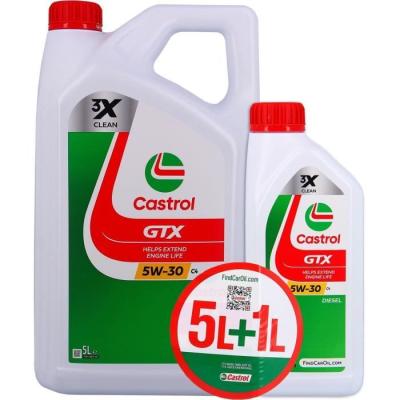 Huile Moteur CASTROL GTX 5W-30 C4 - Lot de 5L+1L