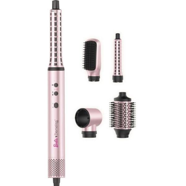 Brosse soufflante - DEMELISS - Air Flow Styler Barbie Edition - 3 vitesses - Rose