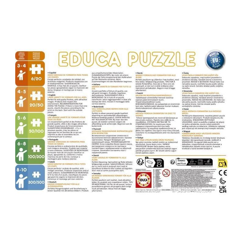 Puzzle EDUCA - Petit Ours Brun : 2 puzzles 48 pièces - 4 ans