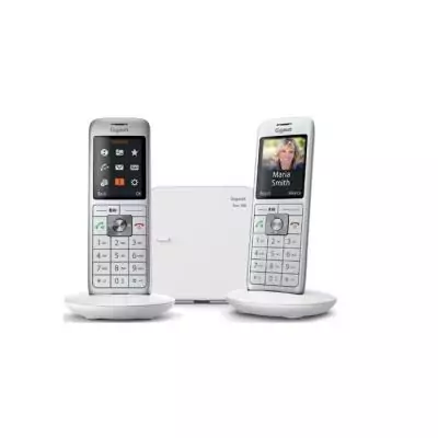 GIGASET Téléphone Fixe CL 660 Duo Blanc - Compact et Performant
