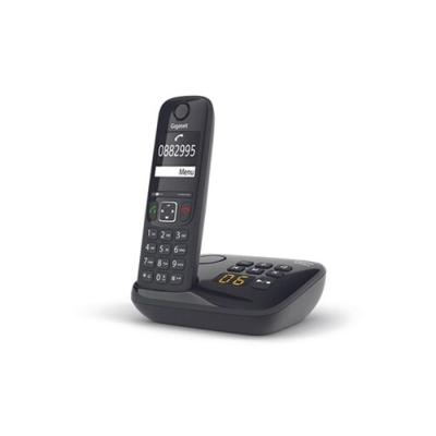Téléphone Fixe Gigaset AS690 A Noir - Design compact, installation facile