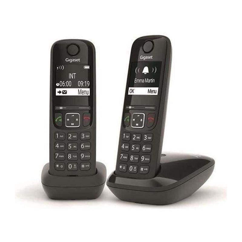 Téléphone Fixe AS690 Duo Noir - Complet et Pratique