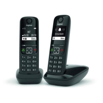 Téléphone Fixe AS690 Duo Noir - Complet et Pratique