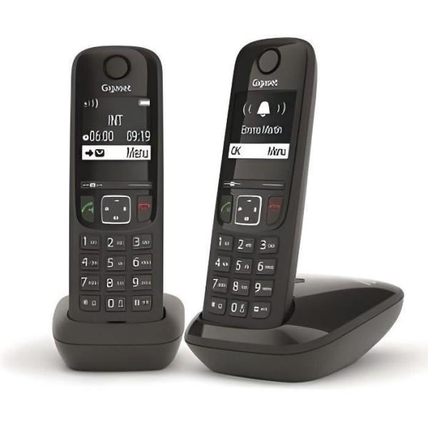 GIGASET Téléphone Fixe AS690 Duo Blanc