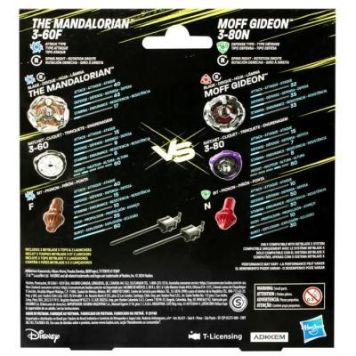 Pack de bataille Beyblade X The Mandalorian vs. Moff Gideon, Star Wars - Pour les fans dès 8 ans